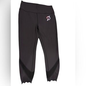 Women’s Peloton Move Mission Scallop Hem Black Ankle Leggings: Size XL